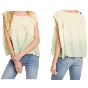 Free People Little Bit of Something Ombre Blouse